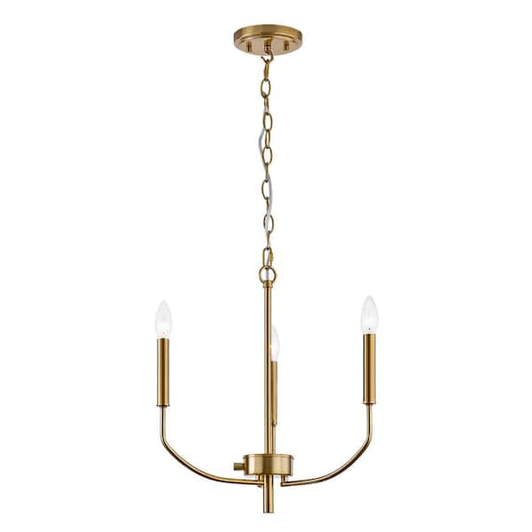 Home Decorators Collection Athens Three Lights Chandelier Aged Brass ...