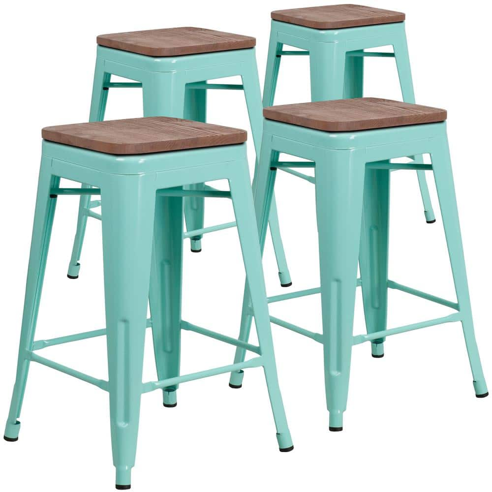 Mint green deals counter stools