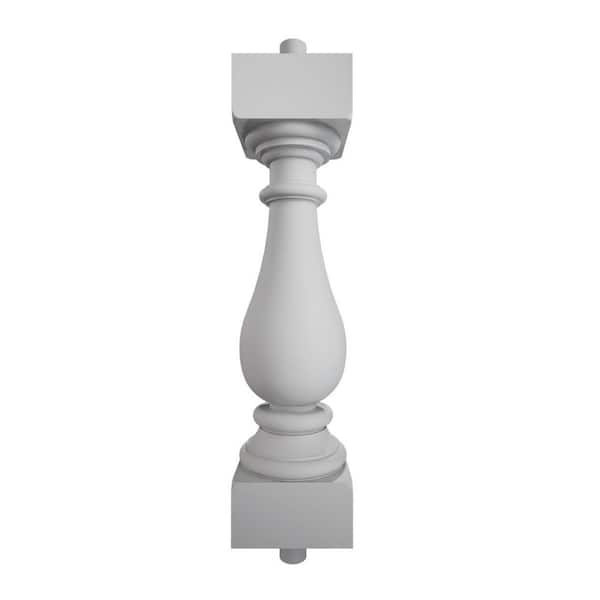 Ekena Millwork Fiberthane 700 Series 20 in. H x 5 in. W White Resin Stair Baluster