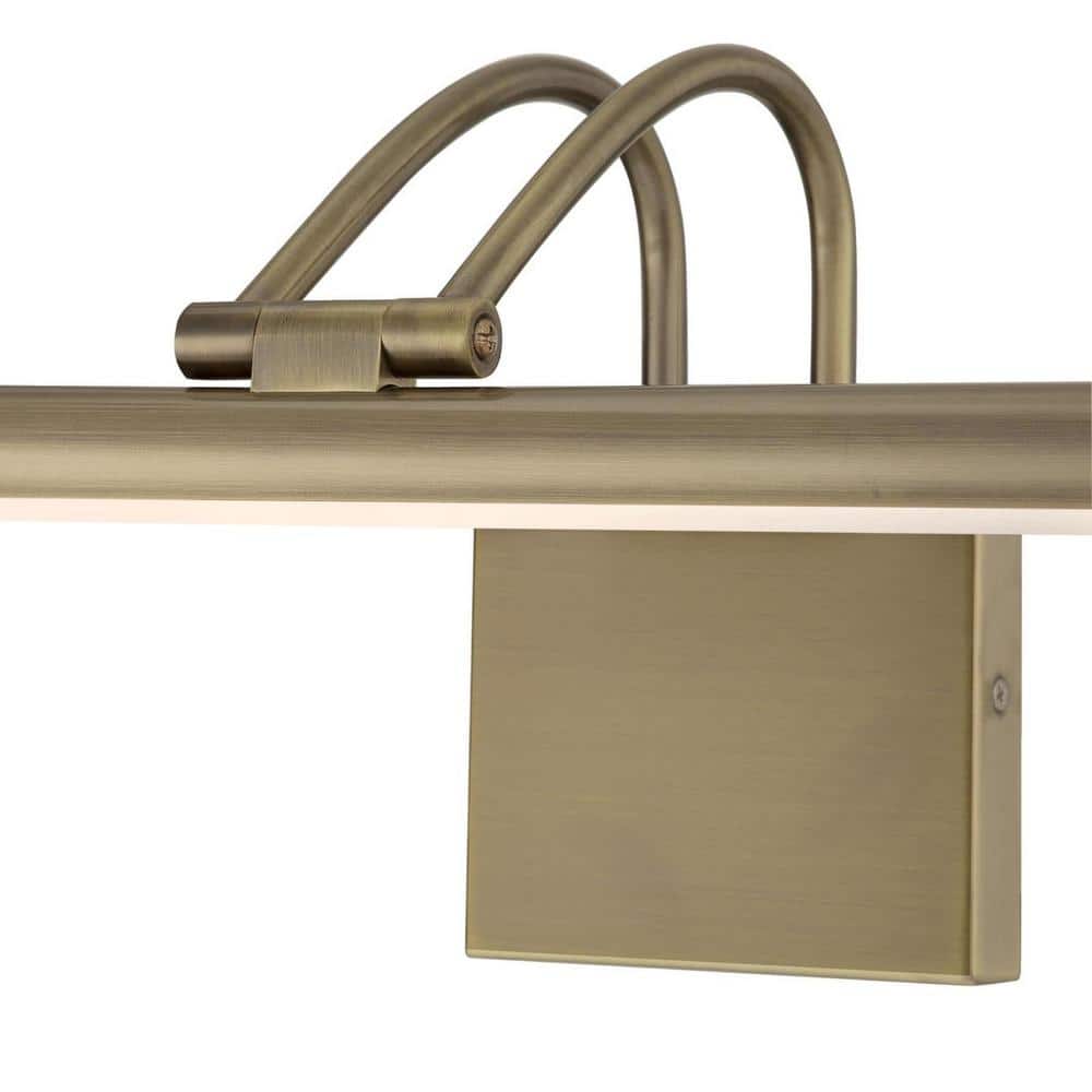 Antique Brass 17" Adjustable LED Picture Light, 3000K Dimmable