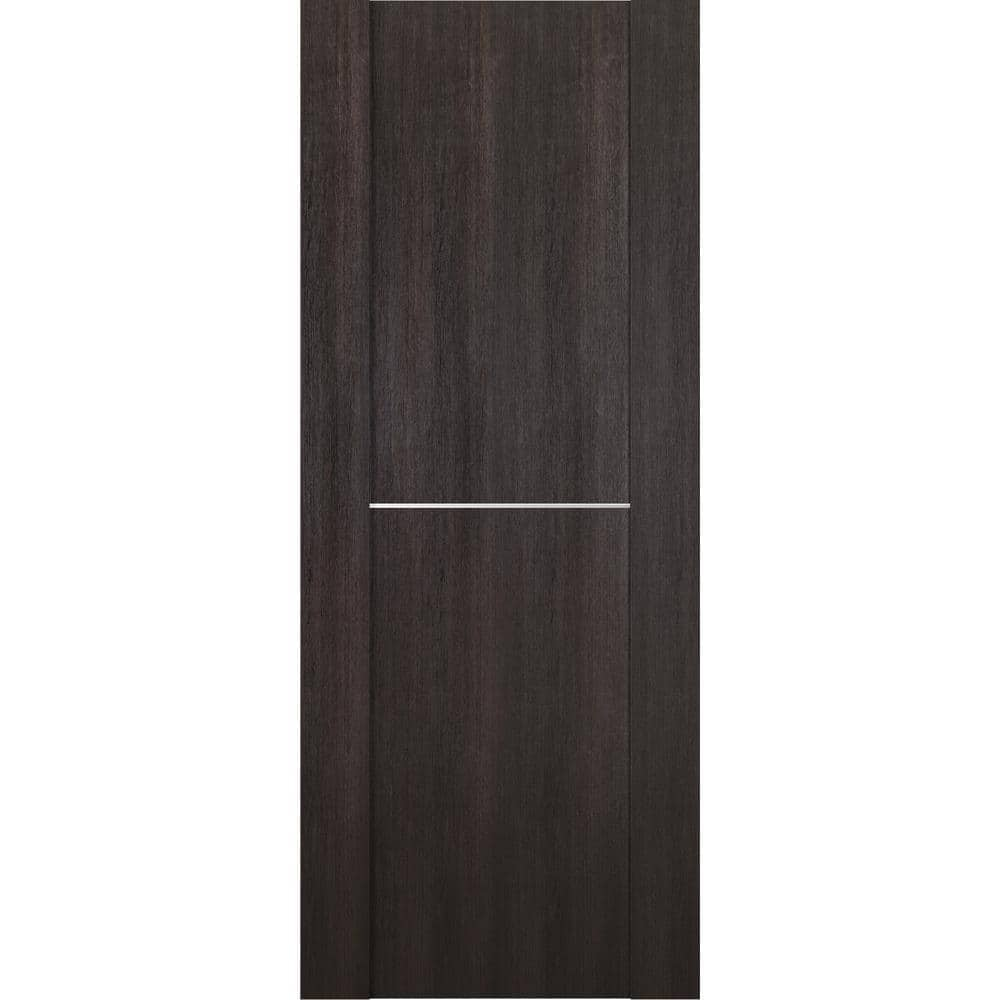 Vona 01 1H 18 in. W x 80 in. H x 1-3/4 in. D 1-Panel Solid Core Veralinga Oak Prefinished Wood Interior Door Slab -  Belldinni, 163432