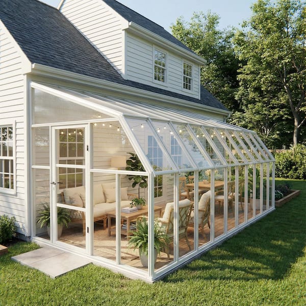 CANOPIA by PALRAM Sun Room 8 ft. x 20 ft. White/Clear Patio