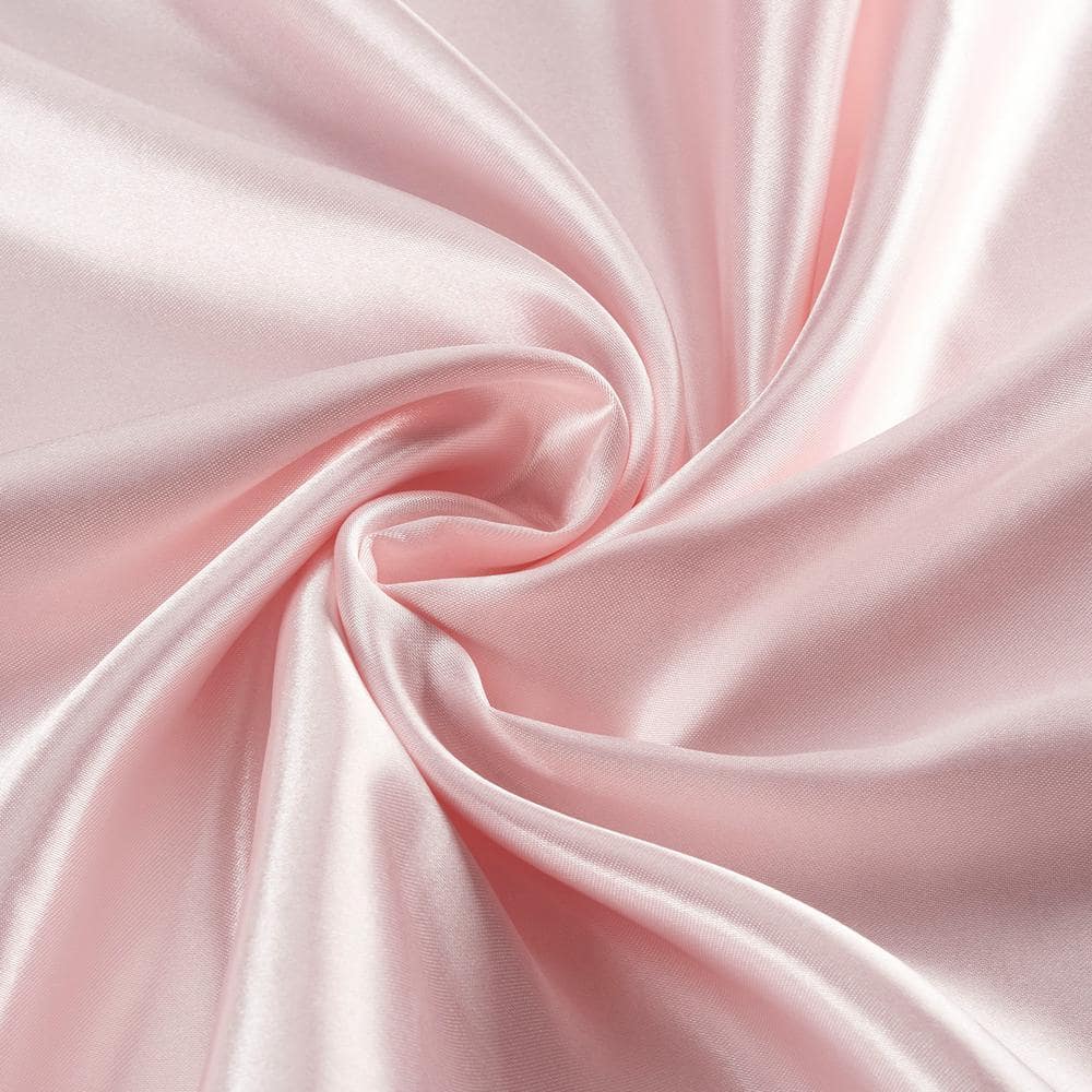 Heavenly Pink Queen Satin Bamboo Deep Pocket Sheet Set