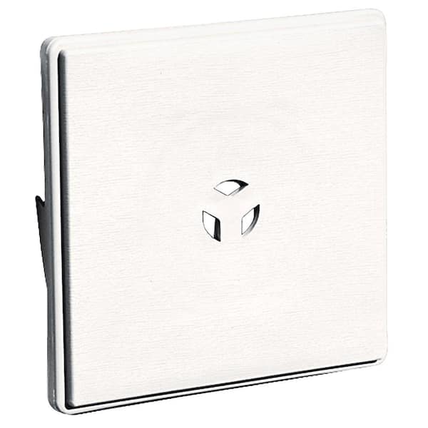 6.625 in. x 6.625 in. #117 Bright White Dutch Lap Surface Universal  Mounting Block