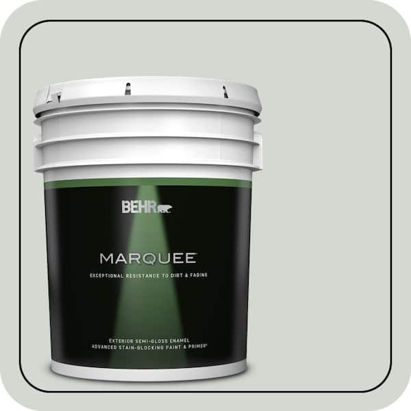 BEHR MARQUEE 5 gal. #N410-2 Brook Green Semi-Gloss Enamel Exterior Paint & Primer