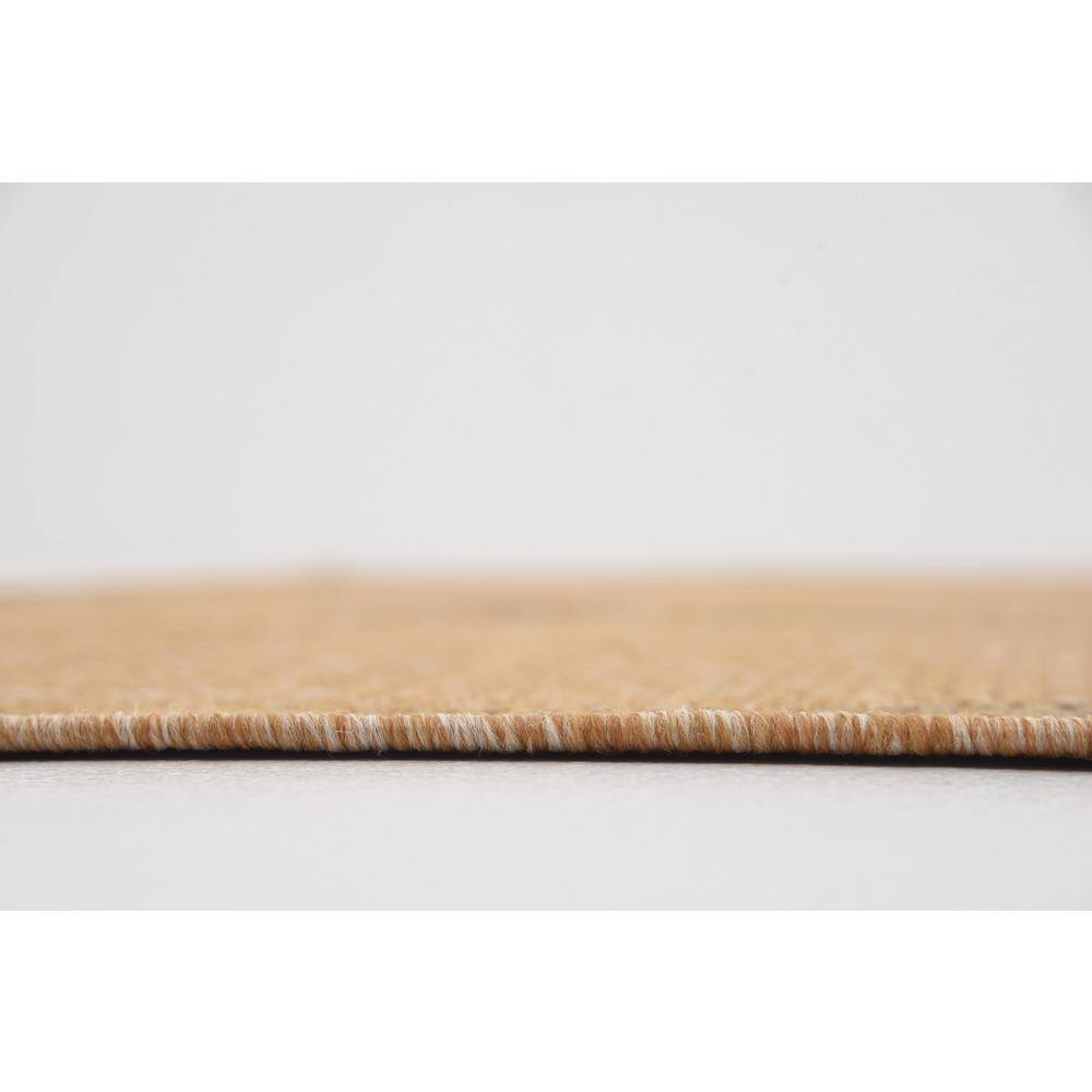 Light Brown Synthetic Reversible Rectangular Area Rug