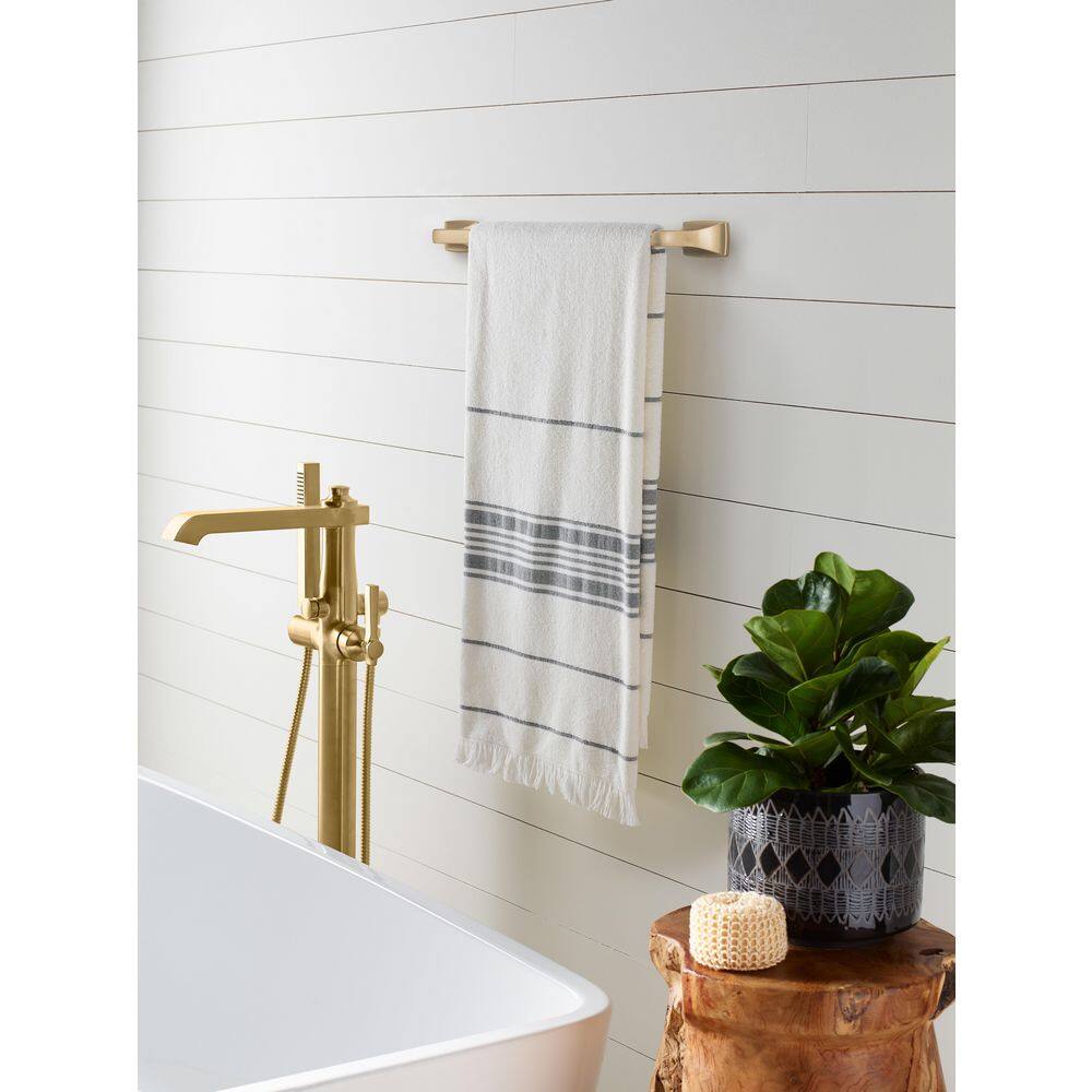 Highland Ridge 18" Champagne Bronze Wall Mounted Towel Bar