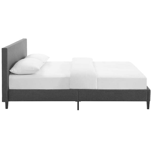 Anya Gray Full Fabric Bed