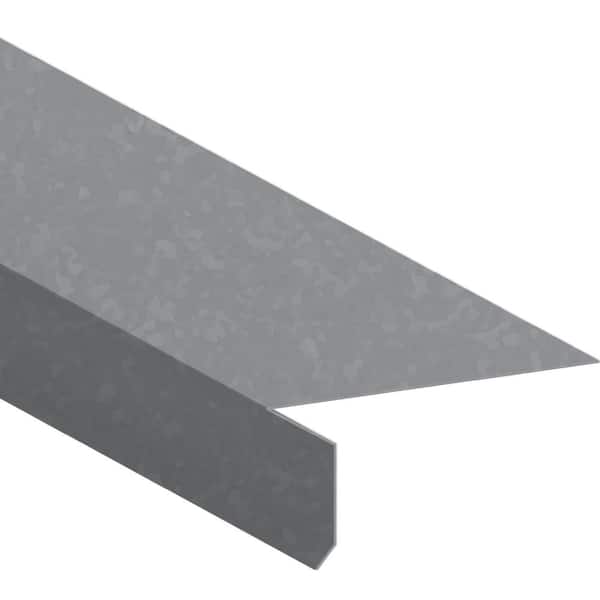 Gibraltar Building Products 2-7/8 in. x 3/4 in. x 10 ft. Galvanized Steel Eave Drip Flashing