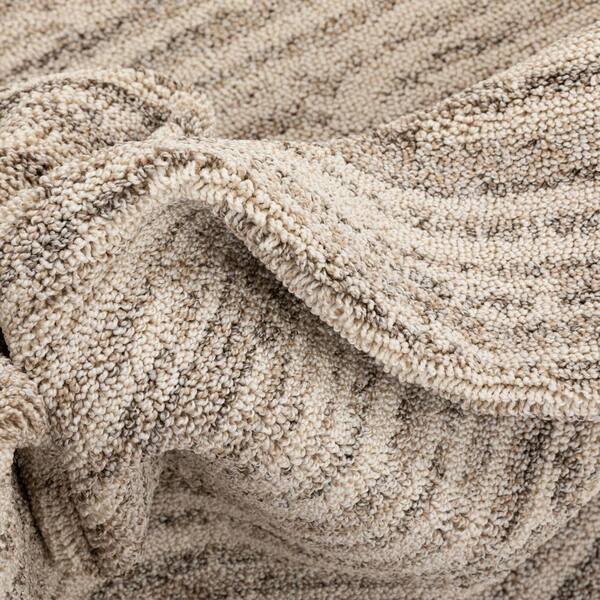 Well Woven Torino Beige Striated Abstract Runner Rug 2x7 (2'3 x 7