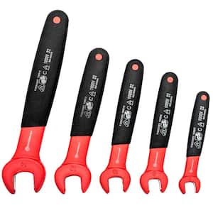 VDE Insulated Metric Open End Wrench Set (5-Piece)