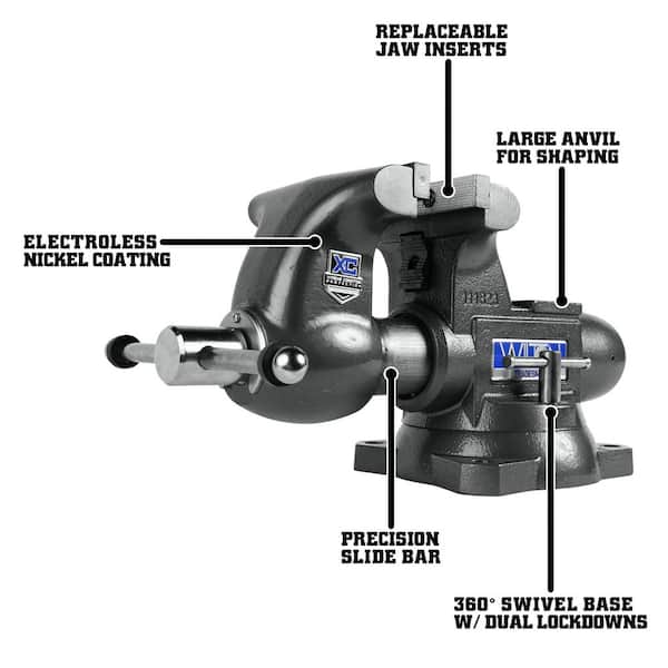 Wilton Tradesman XC Vise, 6-1/2 in. Jaw Width, 6-1/2 in. Jaw