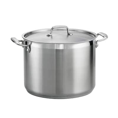 Cook N Home 12-Qt Basic Stainless Steel Stockpot with Glass Lid, 02728