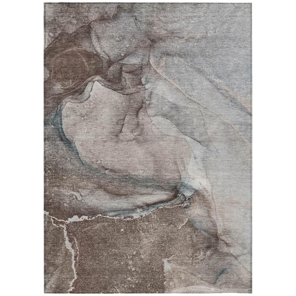 Taupe 8 ft. x 10 ft. Woven Abstract Polyester Rectangle Indoor/Outdoor Area Rug price history on PriceWatchPro