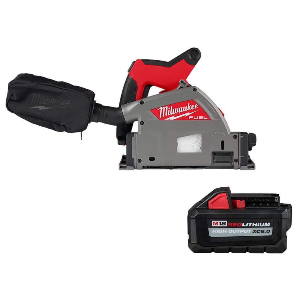 M18 FUEL 18V Lithium-Ion Cordless Brushless 6-1/2 in. Plunge Cut Track Saw with (1) 6.0 Ah Battery price history on PriceWatchPro