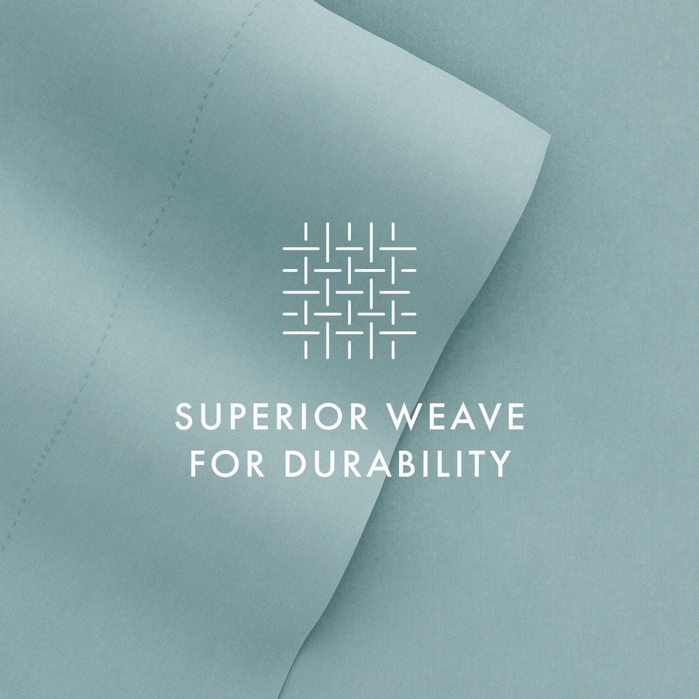 Ocean Blue King Microfiber Deep Pocket Bed Sheet Set