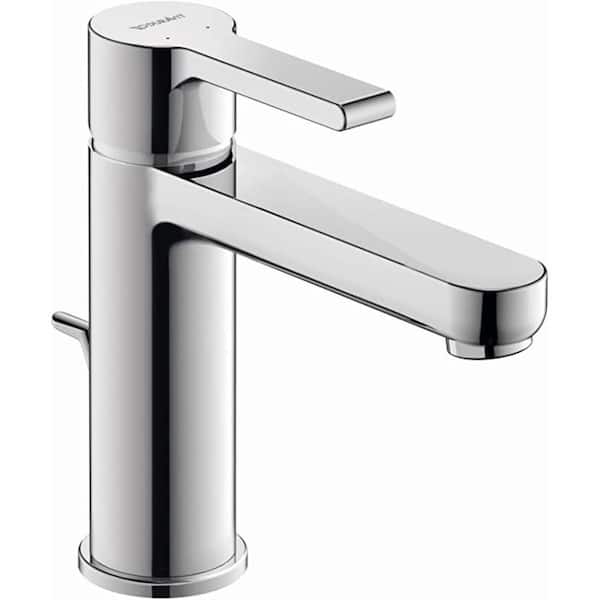 Duravit B2 Single-Handle Single-Hole Bathroom Faucet without Drain Kit in Chrome