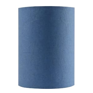 8 in. x 11 in. Blue Drum/Cylinder Lamp Shade