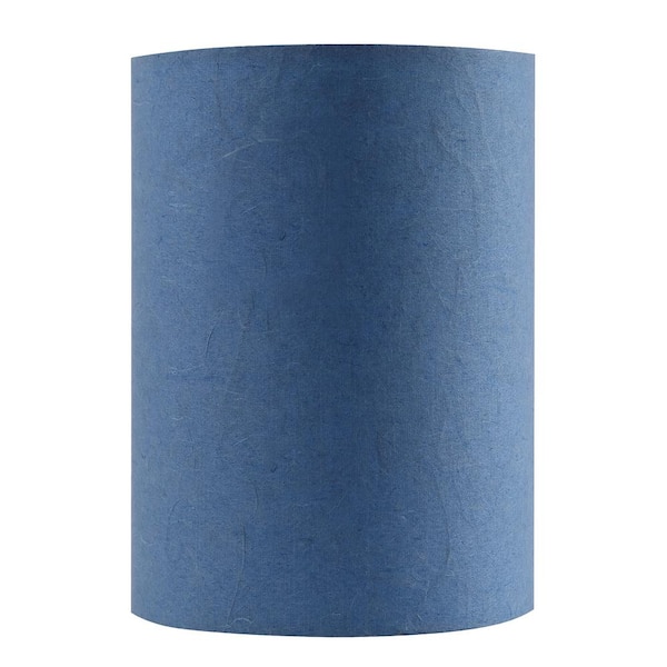 Aspen Creative Corporation 8 in. x 11 in. Blue Drum/Cylinder Lamp Shade