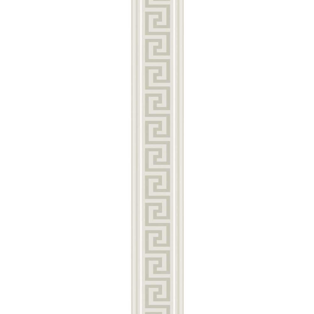 Seabrook Designs 5.9 sq. ft. Almond and Metallic Champagne Lyre Greek ...