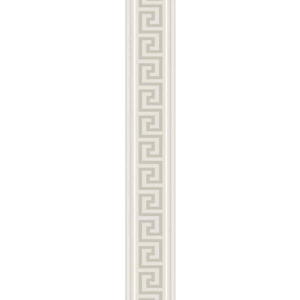 Seabrook Designs 5.9 sq. ft. Almond and Metallic Champagne Lyre Greek ...
