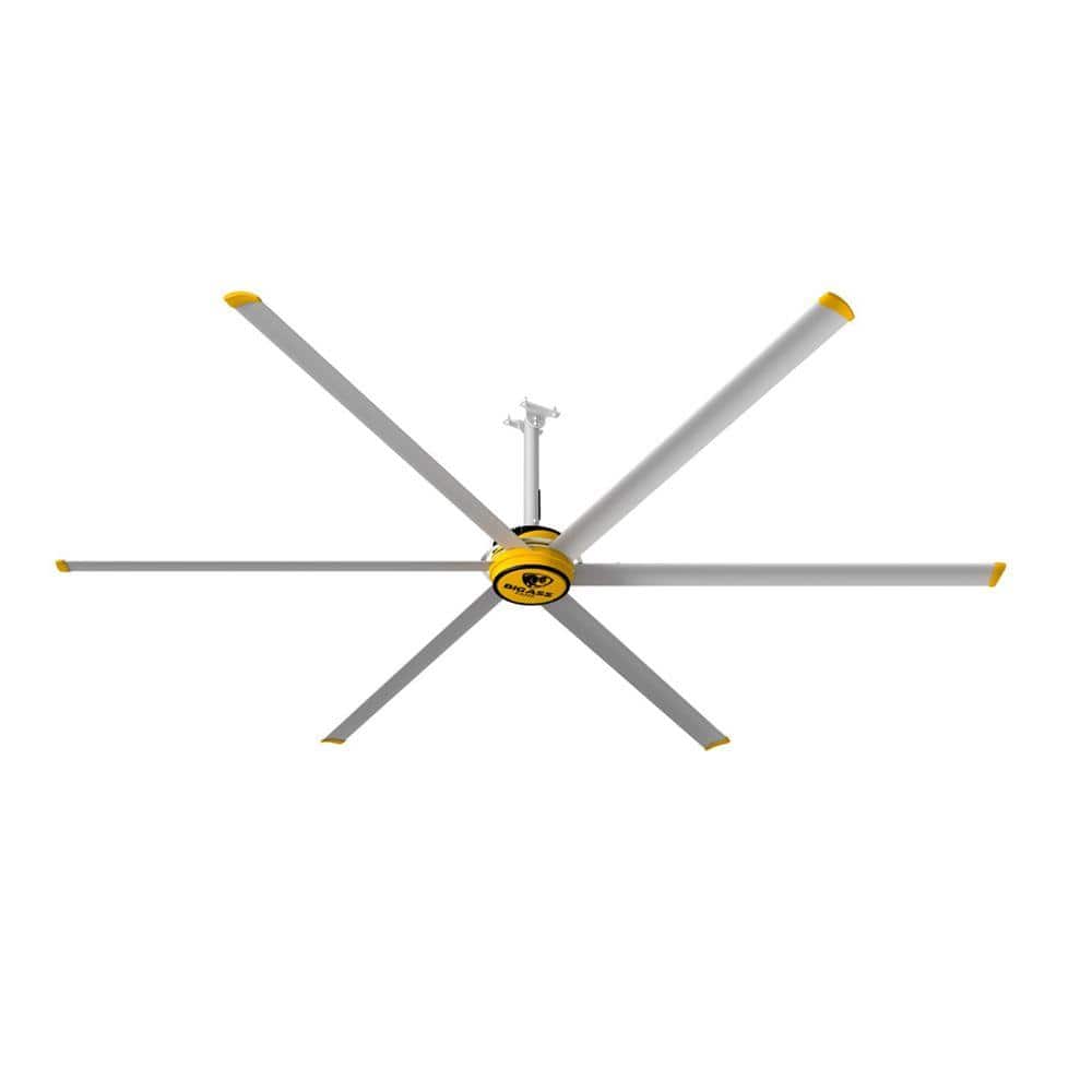 3600 12 ft. Indoor Yellow and Silver Aluminum Shop Ceiling Fan with Wall Control price history on PriceWatchPro