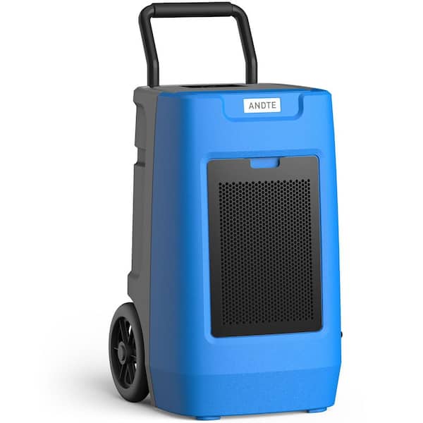 190 pt. 8,500 sq.ft. Quiet Bucketless Commercial Dehumidifier with Pump, Drain Hose for Basement, Auto Defrost (Blue)