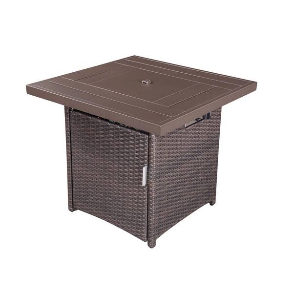 square wicker outdoor table