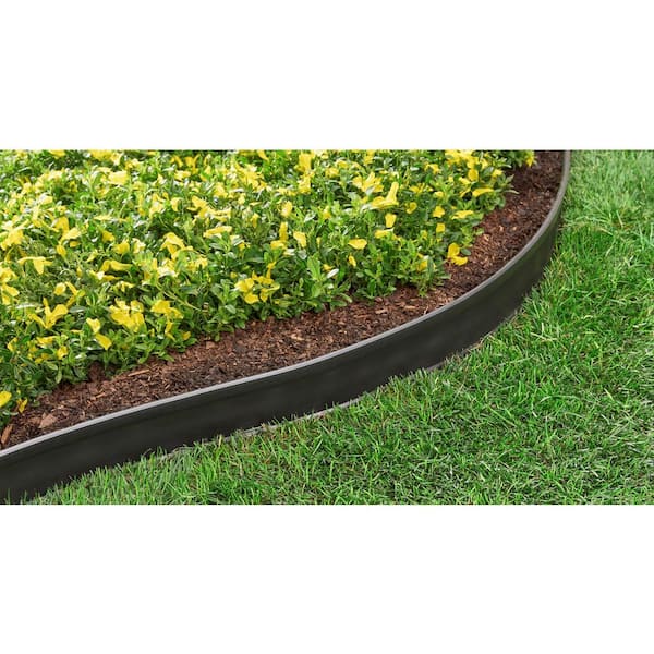 Vigoro 20 ft. x 0.5 in. x 4.5 in. Black Plastic Dig-In Landscape