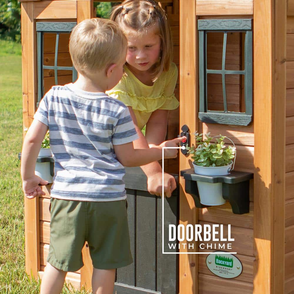 Sweetwater Cedar Wooden Playhouse with Snack Window