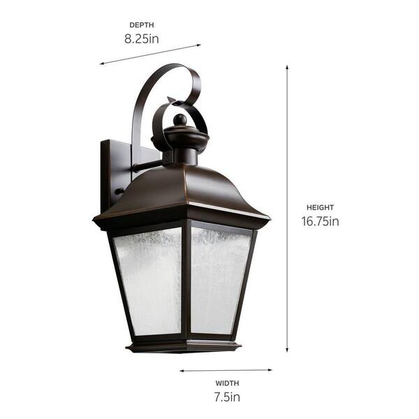 Kichler Mount Vernon Olde Bronze Traditional Seeded Glass Lantern LED Pendant Light Kichler Mount Vernon Olde Bronze Traditional Seeded Glass Lantern LED Pendant Light