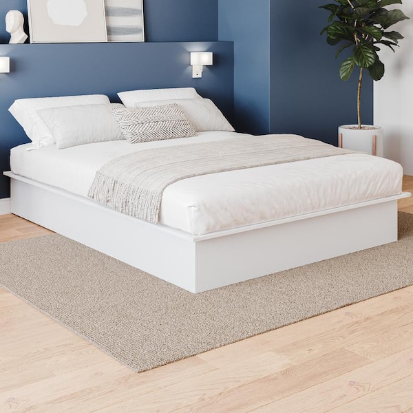 Valere White Frame Queen Size Platform Bed