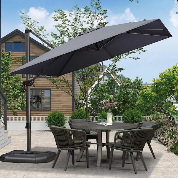 black patio umbrellas on sale CorLiving 10-ft Steel Black Push-button Tilt Market Patio Umbrella  PPU-200-U at Lowes.com