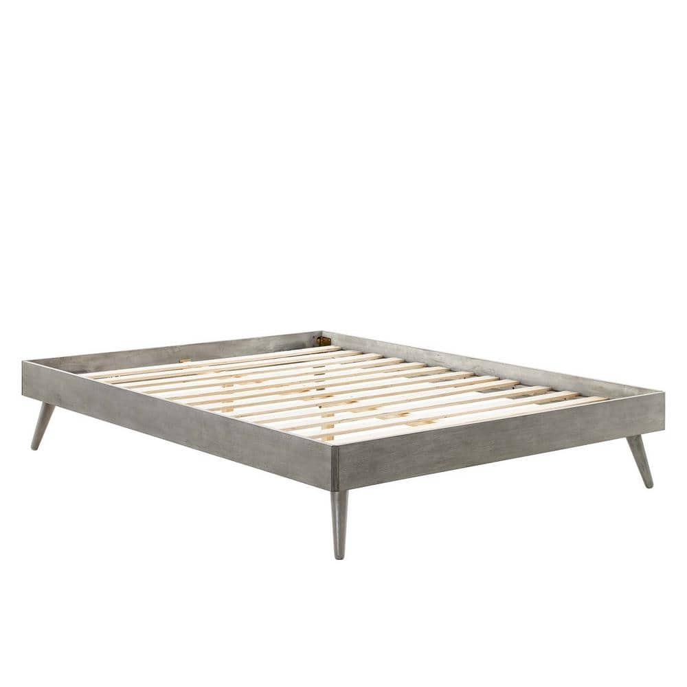 MODWAY Margo Gray Twin Wood Platform Bed Frame MOD-6228-GRY - The Home ...