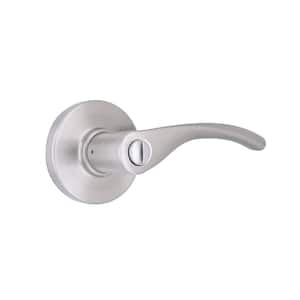 Primrose Satin Nickel Privacy Bed/Bath Door Lever