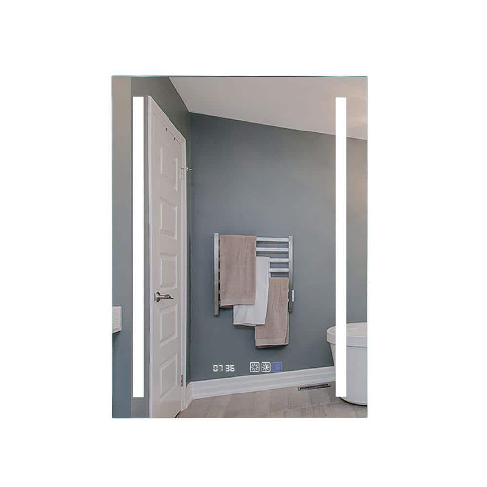 taholi 24 in. W x 32 in. H Rectangular Frameless Wall Mounted LED