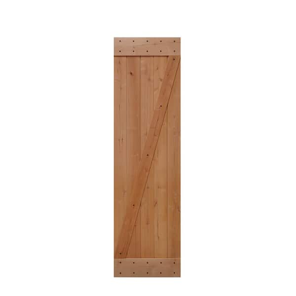 Z-Brace V-Groove Knotty Pine Barn Door