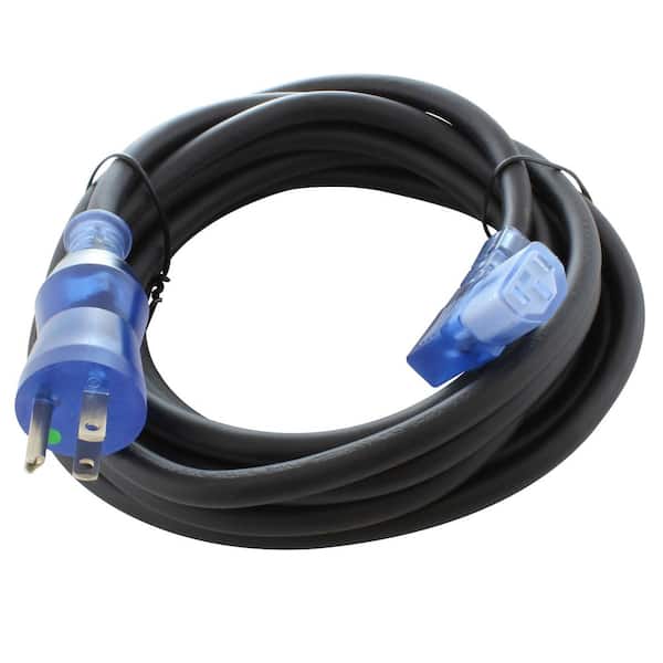 KUNCAN 3-Foot Appliance Extension Cord – 14 AWG SPT-3 Flat Plug, 3 Prong Heavy Duty Grounded Cable For AC, Refrigerator, And Major Appliances