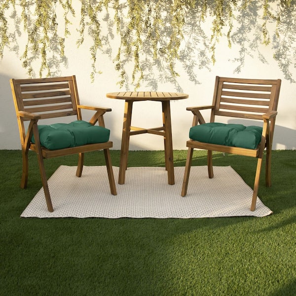 Greendale Home Fashions 20 x 20 in. Sunbrella Outdoor Chair Cushion, Forest Green