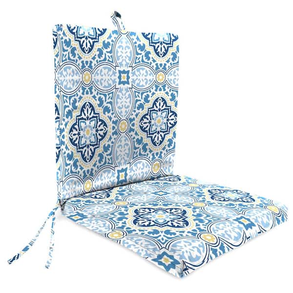 Jordan Manufacturing 44 in. L x 21 in. W x 3.5 in. T Outdoor Chair Cushion in Rave Sky