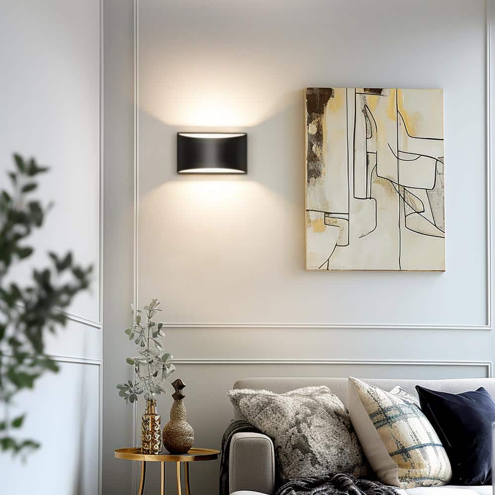 8 in. 1-Light Modern Black Wall Sconce with Adjustable Rectangle Lantern Shade for Bedroom and Living Room price history on PriceWatchPro