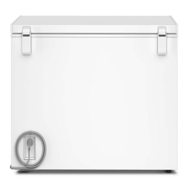 運搬取付無料！ホワイト純正whirlpool明るい庫内で収納上手シンプル冷蔵庫！ Whirlpool 9 cu. ft. Manual Defrost Chest Freezer with 2 Storage