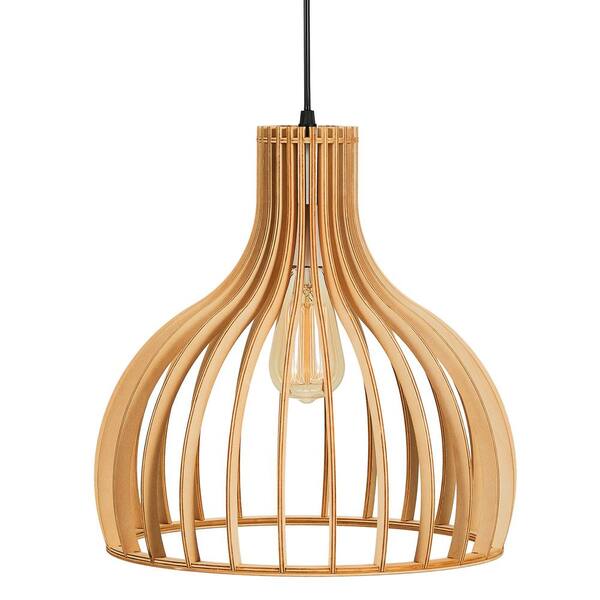 wooden pendant lampshade