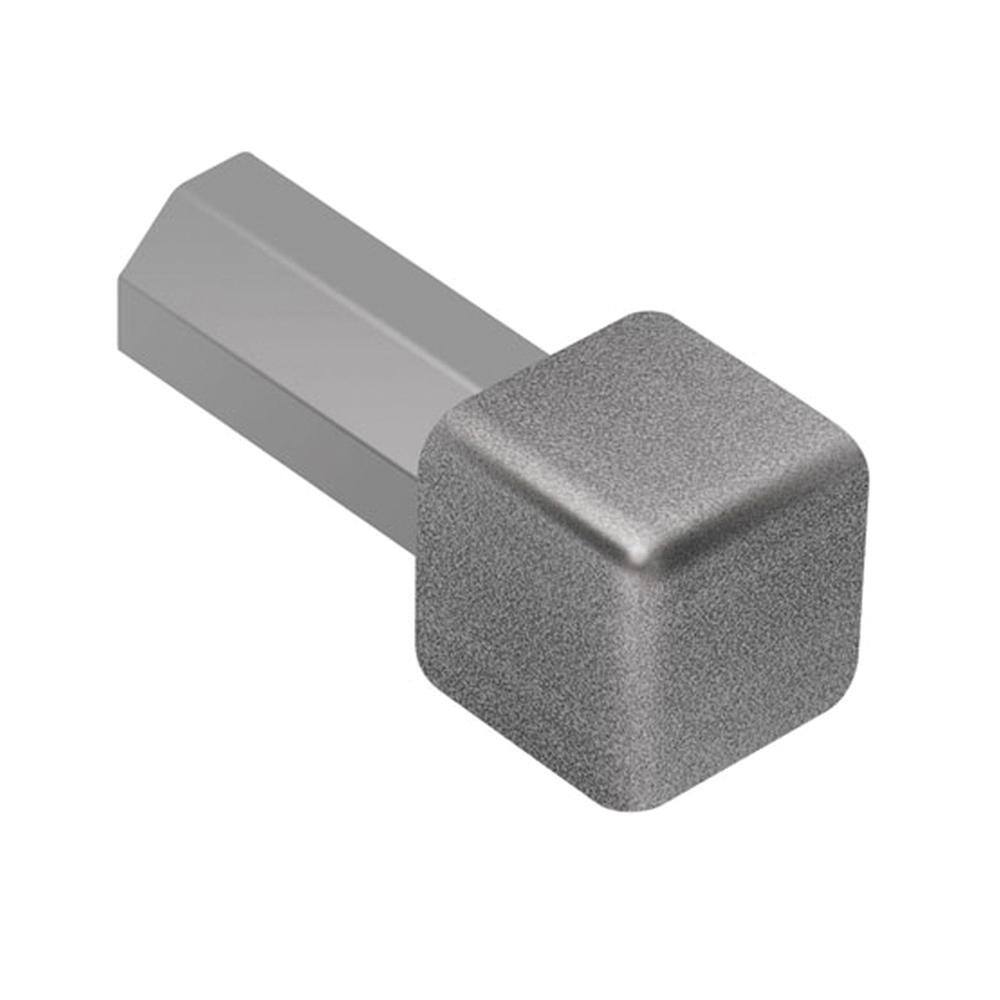 Quadec Pewter Textured Color-Coated Aluminum 1/4 in. x 1 in. Metal Inside/Outside Corner price history on PriceWatchPro