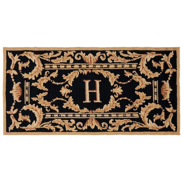 SAFAVIEH Monogram Black 3 ft. x 6 ft.