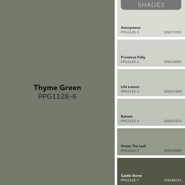 Glidden Premium 1 gal. PPG1128-6 Thyme Green Satin Exterior Latex