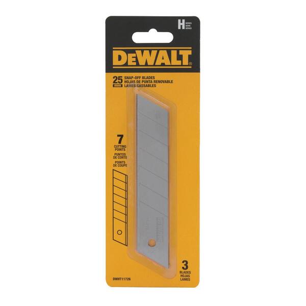 thumbnail image 2 of DEWALT DWHT10045 25mm Snap-Off Utility Knife – Single Blade, Compact Design For Job Site And Home Use 2 of 3