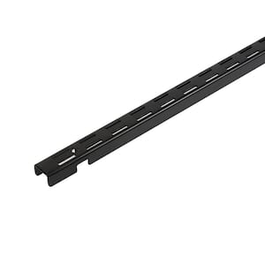 60 in. L - Black Shelf Tracks Regular duty Vertical Rail