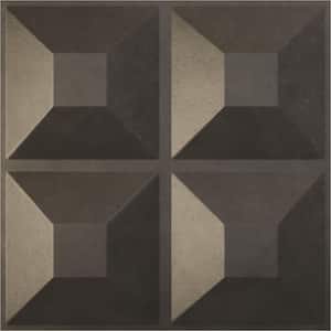11-7/8 in. W x 11-7/8 in. H Swindon EnduraWall Decorative 3D Wall Panel, Weathered Steel (Covers 0.98 Sq.Ft.)