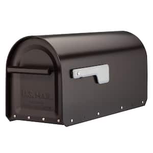 Sequoia Rubbed Bronze, Large, Steel, Heavy Duty Post Mount Mailbox